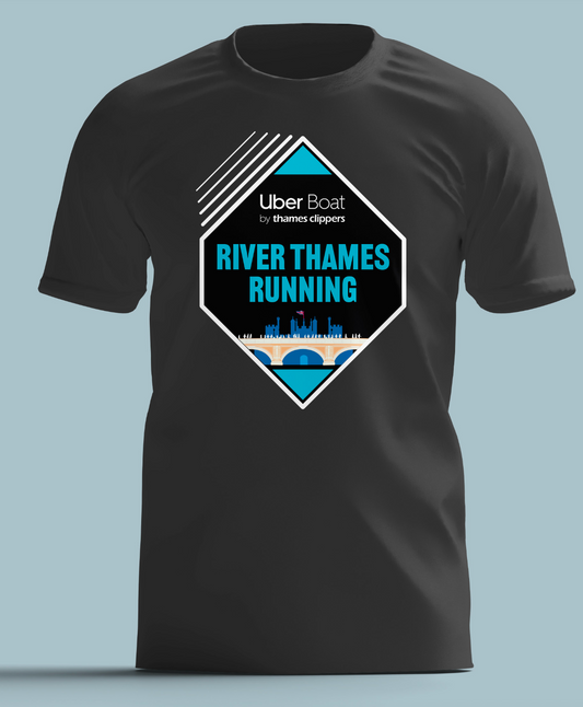 River Thames Running Training Diamond T-Shirt