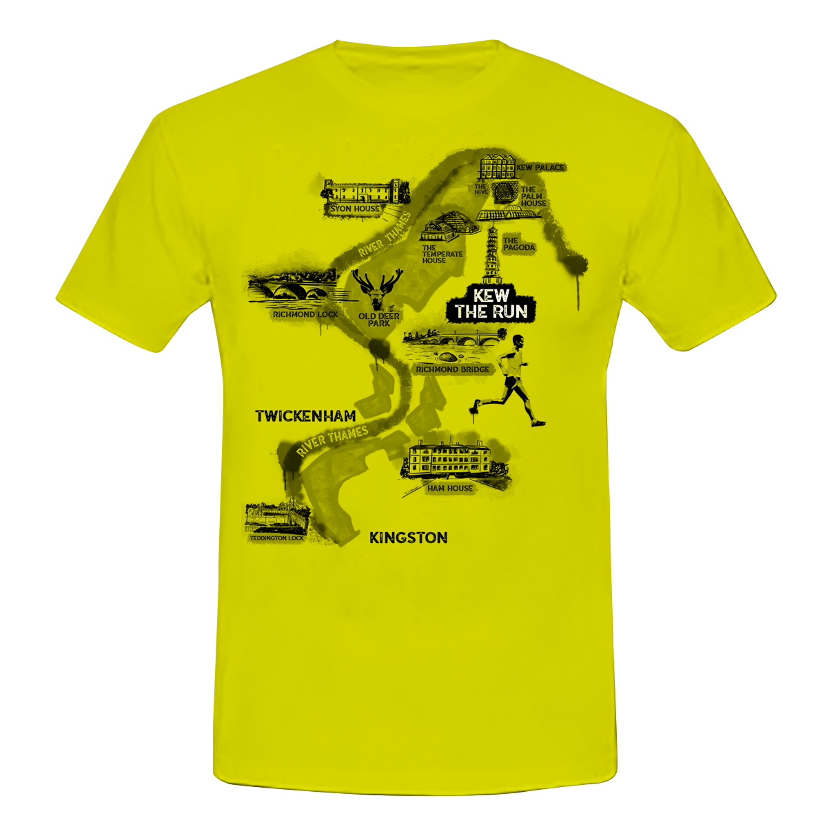 Kew The Run Richmond Map Tee