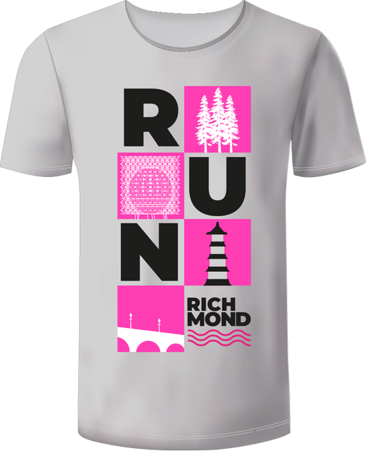 RUN Richmond Tech T-Shirt Grey